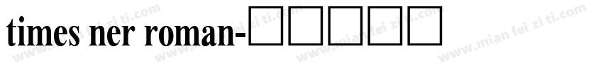times ner roman字体转换